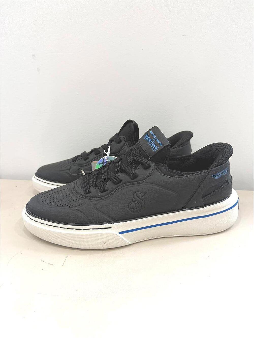 Snoop Dogg Skechers Slip Ins Mens 8 women's 9.5 Black Low Top Sneakers